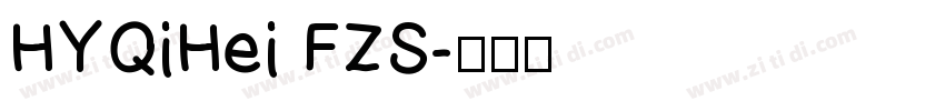 HYQiHei FZS字体转换